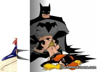 Batman Close To Catwoman And Batgirl Orgies